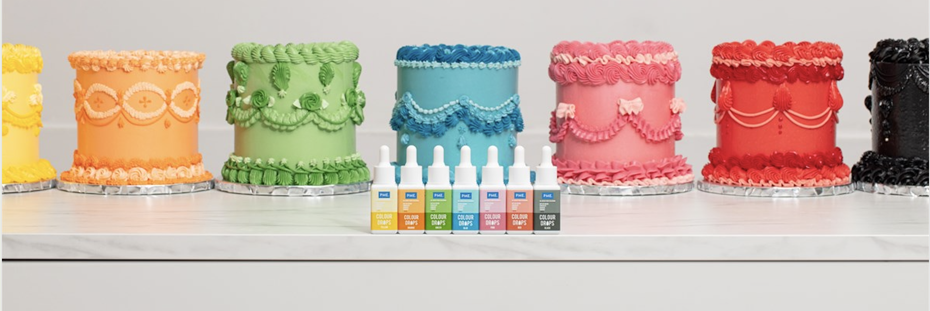 Coloranti alimentari liposolubili - Colour Drops - PME Coloranti alimentari liposolubili - Colour Drops - PME