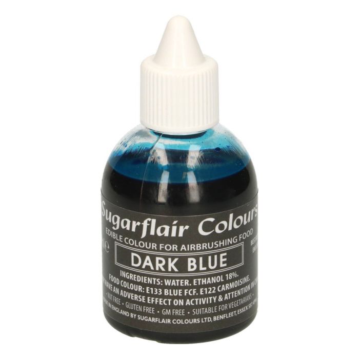 Colorante per aerografo Sugarflair Blu scuro 60 ml