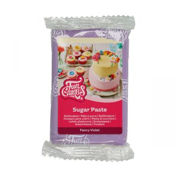 pasta di zucchero viola funcakes