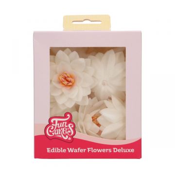 10 Fiori di Loto in ostia 7 cm Funcakes