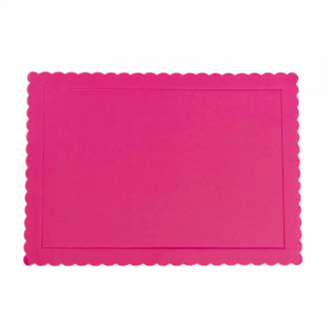Cake Board rettangolare 25 x 35 x 3 mm fucsia 
