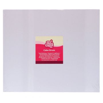 Cake board vassoio bianco 35 x 30 h 1,2 cm 