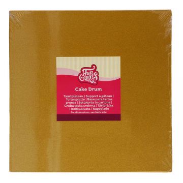 Cake board vassoio quadrato Shimmering ORO 30 cm