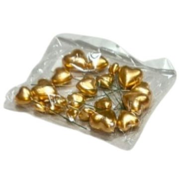 Cake Topper Cuori oro 20  pz