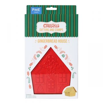 Tagliabiscotti e Timbri PME Natale - Casetta di Pan di Zenzero 