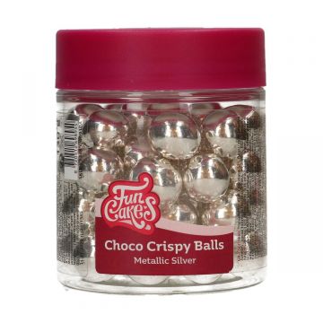 Choco Balls - Crispy - Metallic Silver 130 gr FunCakes