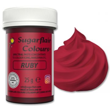 colorante alimentare in pasta o gel marca Sagarflair rosso Ruby 