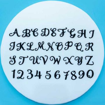 Cutter Alfabeto SWIRLY Lettere e Numeri 