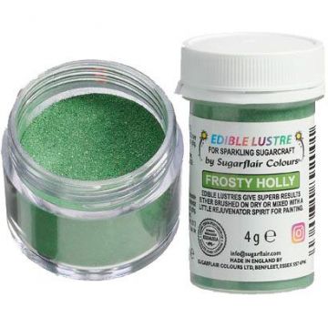 Colore Polvere alimentare Lustre Frosty Holly 4 gr Sugarflair