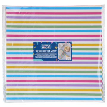 Bento Box Liner Arcobaleno 25x25 cm – 50 fogli
