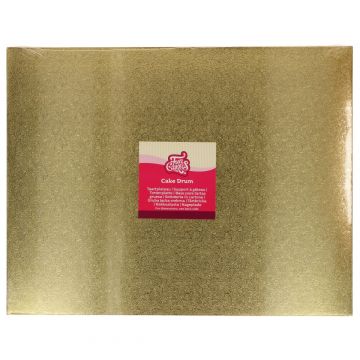 Cake Board vassaoio rettangolare ORO 35 x 45 cm Funcakes