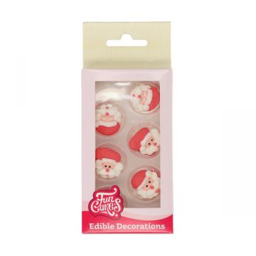 Babbo Natale di zucchero 12 pz - Funcakes