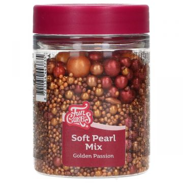 FunCakes Soft Pearls Mix Golden Passion 80 G