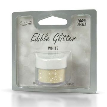 Colore in Polvere Glitter edibile bianco 5 gr