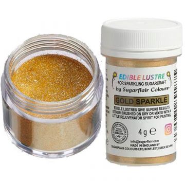 Colore Polvere alimentare Glitter Gold Sparkle 4 gr Sugarflair