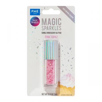 Magic Sparkles glitter edibile Rosa Topazio 3 gr