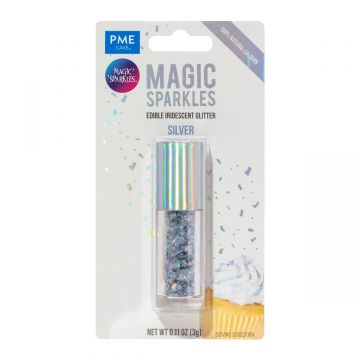 Magic Sparkles glitter edibile Silver argento 3 gr