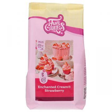 Mix per Crema incantata gusto Fragola 450 gr Funcakes