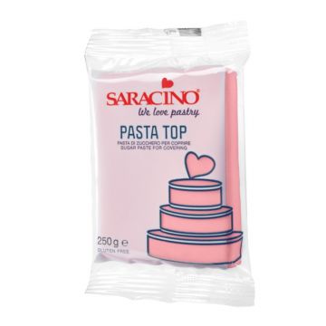 Pasta di zucchero Top Saracino Rosa  250 gr