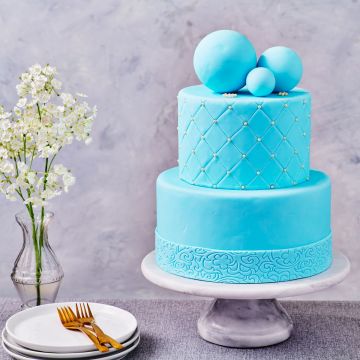 Pasta di Zucchero da copertura 500 gr Baby Blu Funcakes