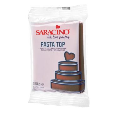 Pasta di zucchero Top Saracino Marrone  250 gr