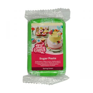 pasta di zucchero verde funcakes 250 grammi