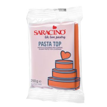 Pasta di zucchero Top Saracino Arancione  250 gr