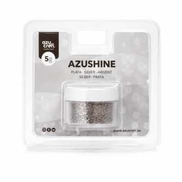 Colorante in polvere Glitter Argento 5 gr Azushine