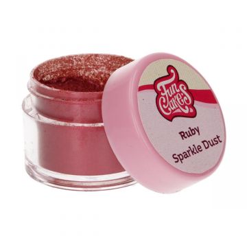 Colore Polvere ruby sparkles Funcakes 3,5 gr