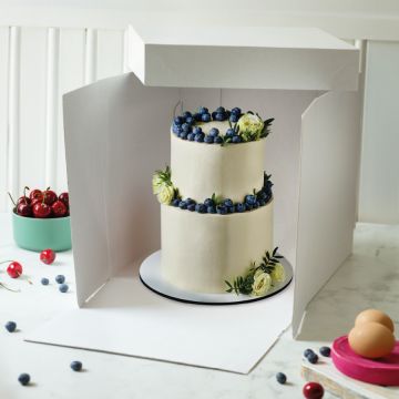 Scatola per dolci microonda con coperchio 26,5 x 26,5 x h 25 CM