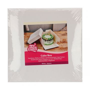 Scatola per torta bianca 35 x 35 x 15 cm H