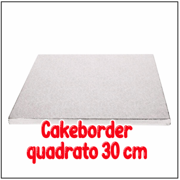 Cake border quadrato lato 30 cm H 1,2 cm