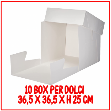 10 BOX PER DOLCI 36,5 X 36,5 X 25 cm