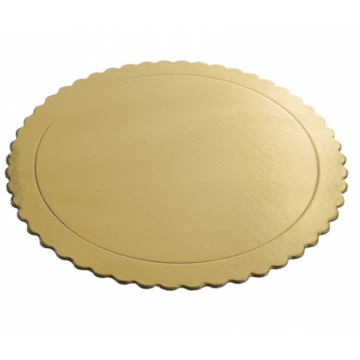 Vassoio per torta 30 Ø x 3 mm color Oro