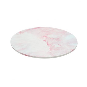 Tavoletta in masonite marmo rosa tonda 30 cm