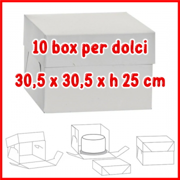 10 BOX PER DOLCI 30,5 X 30,5 X 25 cm