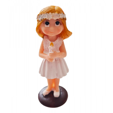 Statuina Bimba con candela 10 cm