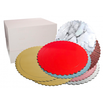 Scatola per torte Wilton altezza regolabile 30 X 30 X 20-28 cm

