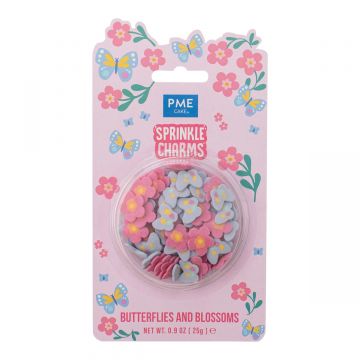 Sprinkler Charms farfalle e fiorellini PME 25 gr
