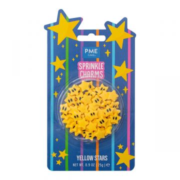 Sprinkler Charms Stelline gialle PME 25 gr