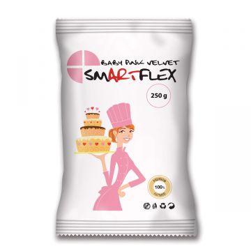 SmartFlex pasta di zucchero velvet baby rosa 250 gr