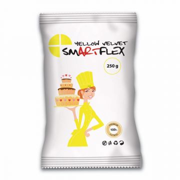 SmartFlex pasta di zucchero velvet giallo 250 gr