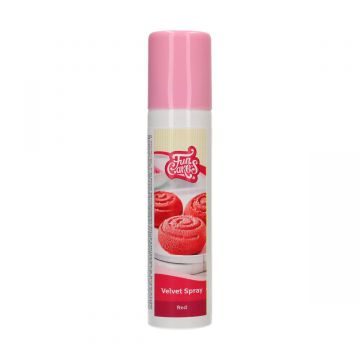 Spray Velvet velluto Rosso Funcakes 100 ml