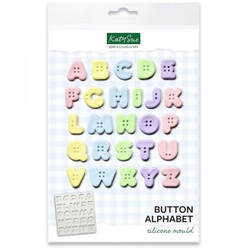 Stampo in silicone alfabeto bottoni Katie Sue