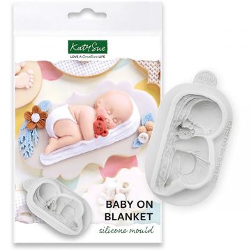 Stampo silicone baby on blanket