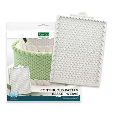 Stampo in silicone Basket weave Katie Sue