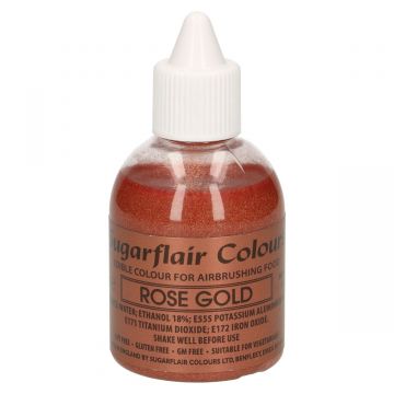 Colorante per aerografo Sugarflair Oro Rosa Glitter 60 ml