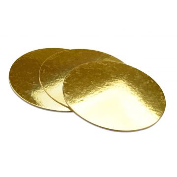 Sottotorta color oro diametro 30 cm - 3 pezzi