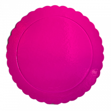 Vassoio per torta 30 Ø x 3 mm color Rosa acceso