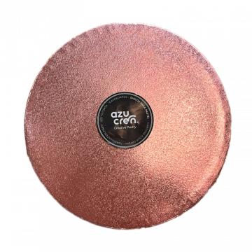 Cake board 30 cm Oro rosa h 1,2